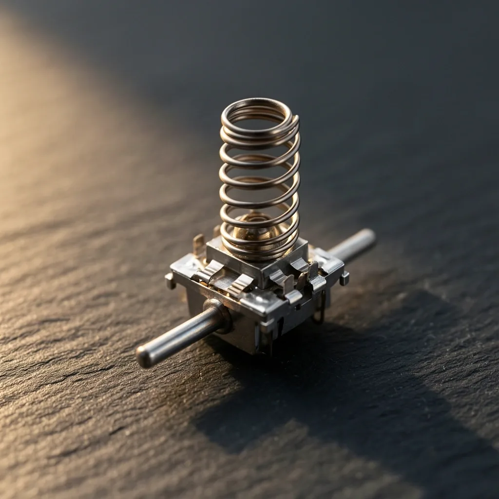 Détail technique d'un switch mécanique