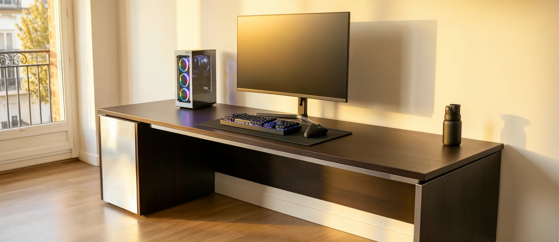 Vue panoramique du setup de référence GameNest Zone